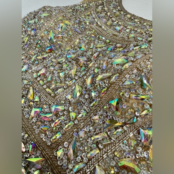 Tiffany Designs Green Embellished Prom formal Gown size 12 - Picture 13 of 16